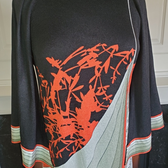 VINTAGE ASIAN INSPIRED MAXI DRESS - Picture 14 of 15